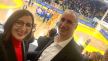 Marijana i Ivica Puljak na košarkaškoj utakmici u Splitu