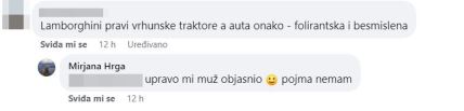 Komentar Mirjane Hrge na Facebooku
