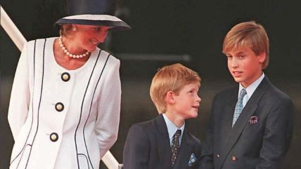Princeza Diana s prinčevima Harryjem i Williamom