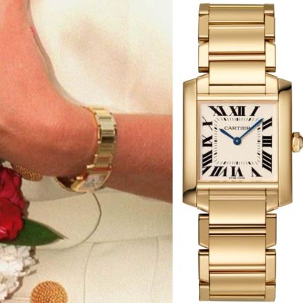Zlatni Cartier Tank Française sat koji je nosila princeza Diana