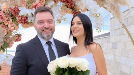 Staša Košarac je 2021. oženio 17 godina mlađu Aleksandru Ivković