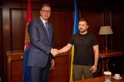 Aleksandar Vučić i Volodimir Zelenski su predsjednici Srbije i Ukrajine