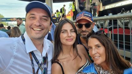 Davorin Štetner, Davor Lukšić i Kelly Piquet u Monzi na utrci Formule 1
