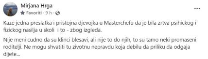 Mirjana Hrga o djevojci iz MasterChefa