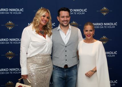 Iva Todorić i Ana Bučević na promociji albuma Marka Nikolića