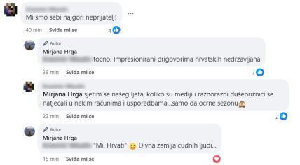 Mirjana Hrga odgovorila pratitelju na Facebooku