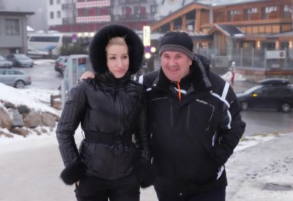 Željko i Fani Kerum 2016. na skijalištu u Austriji