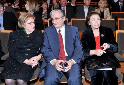 Ankica Tuđman, Miroslav Tuđman i Vanja Morić u koncertnoj dvorani Vatroslava Lisinskog