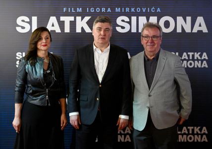 Zoran Milanović i Sanja Musić Milanović na premijeri filma ‘Slatka Simona’