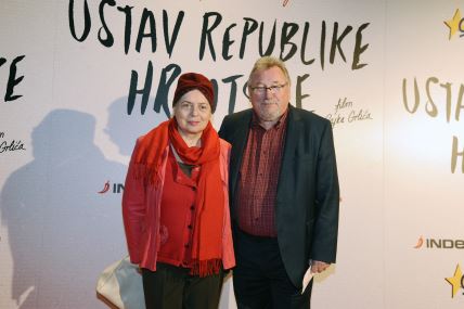 Vladimir Šeks i Anica Ressler na premijeri