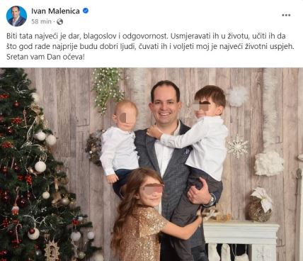 Ivan Malenica pozirao s djecom