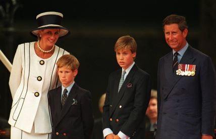 Princeza Diana, princ Charles i prinčevi William te Harry