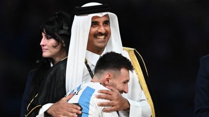 Tamim bin Hamad al-Thani i Lionel Messi u Katru