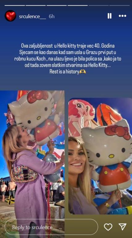 Iva Todorić pozirala s balonom Hello Kitty